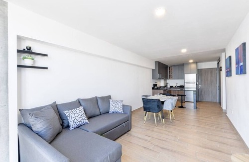 Monterrey Municipality Apartment | ¡Cerca de Fundidora! 4 camas, alberca & Gym 6H