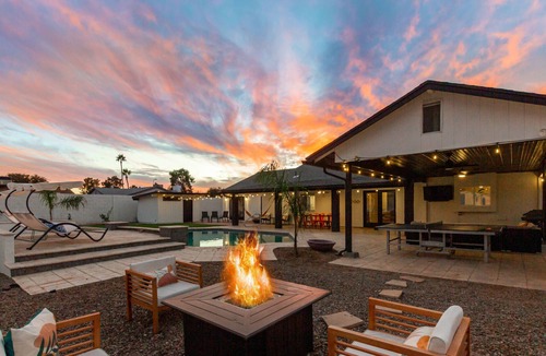 Chandler House | Chandler New Remodel! Heated Pool and Super Sized Backyard! Dog Friendly!