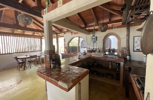 Barra de Potosi House | Charming Mexican Villa with 4 Bungalows WiFi and AC in lovely Barra De Potosi