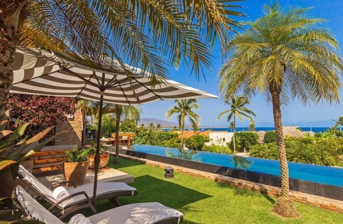 Punta de Mita Villa | Chic Punta Mita Villa with Two Infinity Pools and Swim-Up Bar