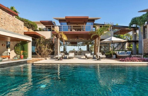Punta de Mita Villa | Chic Punta Mita Villa with Two Infinity Pools and Swim-Up Bar
