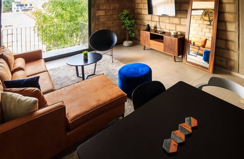 Downtown Guadalajara Apartment | Comfortable Loft w/Terrace, Gym & Coworking | 2 BD | Tribu Colon