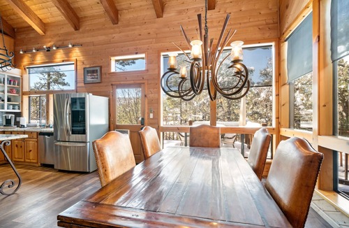Pine Cabin | Dancing Bear Lodge, Pine AZ; Luxury Cabin with Views, Spa & Outdoor living area