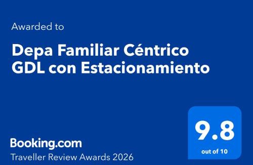 Guadalajara Apartment | Depa Familiar con cochera 6 min Centro Médico y Catedral
