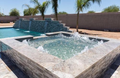 San Tan Valley House | Desert getaway retreat pool spa billiards bbq