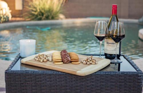 Tamaron Villa | Desert Oasis Amazing Pool Waterfall Firepit Office