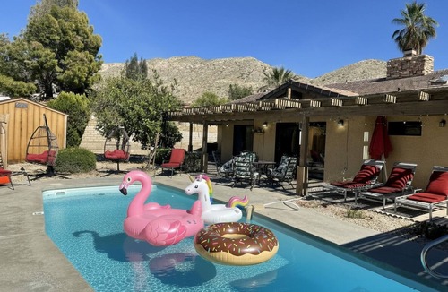 Desert Hot Springs House | Desert VIEW Oasis: Pool/Spa, Arcade, Privacy