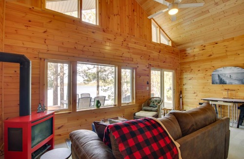 Deer River House | Dock + Fire Pit: Lakefront Cabin in Deer River!