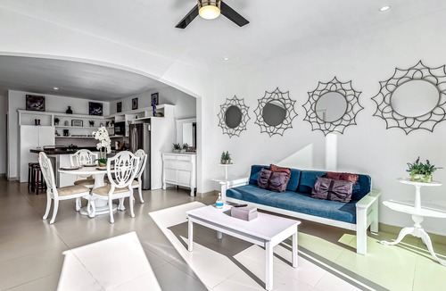 La Paloma House | Dog-friendly oceanfront villa with rooftop patio, pool access, & kitchen
