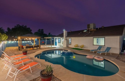 Gilbert House | Downtown Gilbert Boho-Oasis|Pool|Gazebo|Gameroom