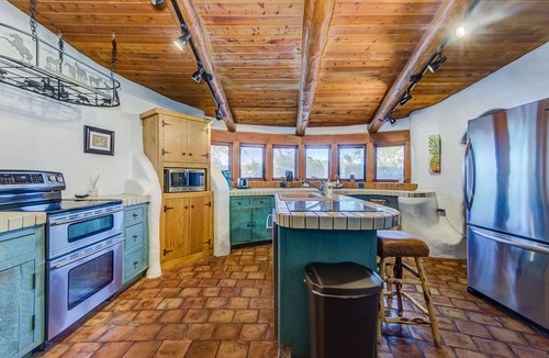 Desert View Village House | Eclectic Santa Fe Ranch Home + Casita with Hot Tub in Cave Creek