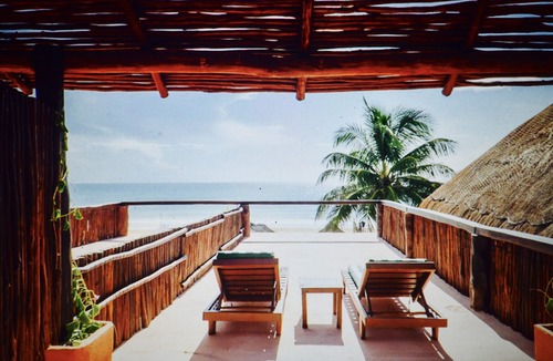Zona Hotelera Apartment | Featuring Ocean Front Sunbathing Terrace.Best View on Tulum Beach!