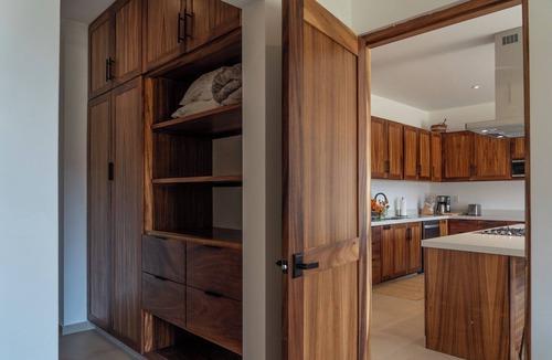 Cerritos Condo | First floor oceanview condo w/two private patios steps to the main beach at Playa Cerritos. Modern 2-bedroom home, a 1-minute walk to the beach, perfect for families or couples looking for quiet luxury and reliable Wi-Fi.
