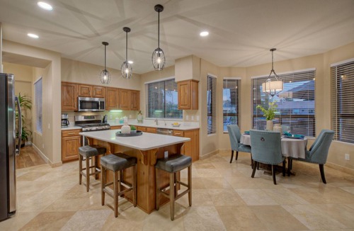 Crystal Shores House | GORGEOUS Val Vista Lake VIEW: Htd PVT POOL, Spa, Putt Green, Kayaks, Bikes, Fishing