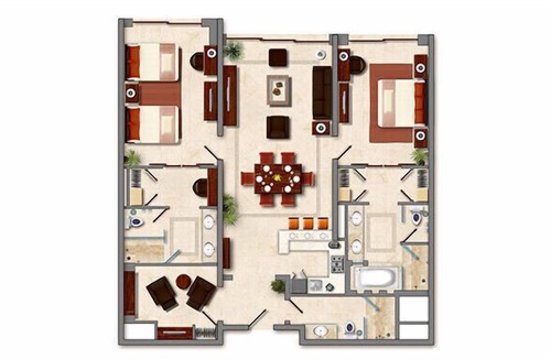 Marina Villa | Grand Solmar Land's End- 2 bedroom presidential suite
