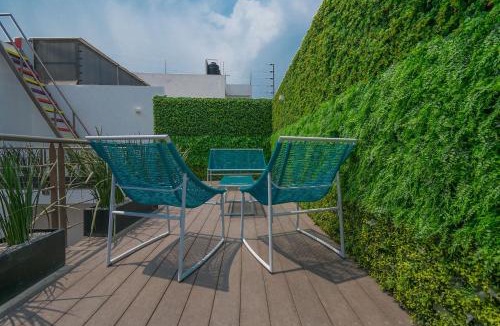 Miguel Hidalgo Apartment | JUUB Colorful, Studio in New Polanco District (R1)