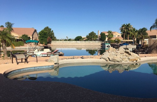 Desert Harbor House | LAKE FRONT RESORT HOME-UNFURNISHED Pool, Boat & Dock, Lake fishing & cruising!