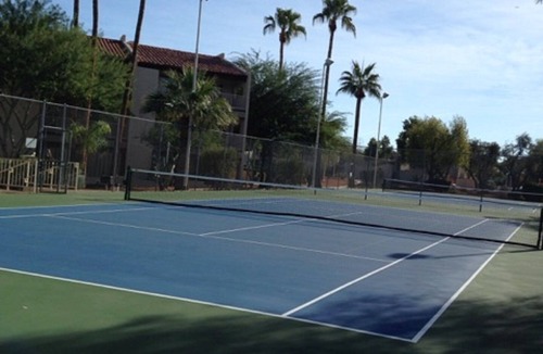 Desert Shores Condo | LAKEFRONT-BEAUTIFUL, PEACEFUL VIEWS-HEATED POOl & JACUZZI