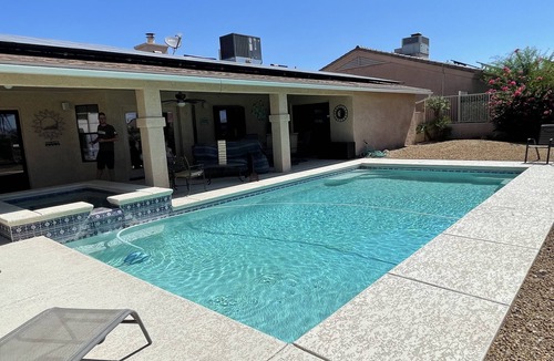 Lake Havasu City House | Large heated pool and hot tub! 2 King Rooms. Lake View!