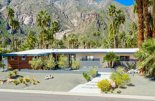 Vista Las Palmas House | Life of Leisure! Midcentury Alexander! 4 Bed! Pool! Spa! Fire pits! Mntn Views!