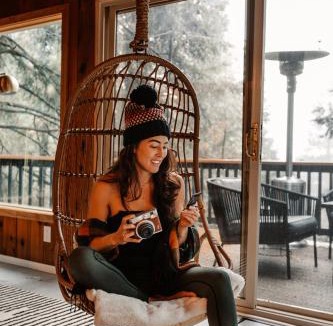 Running Springs Ski Chalet | Lightfoot Cabin Mid-Century Perfect Romantic Getaway Hot Tub Sauna