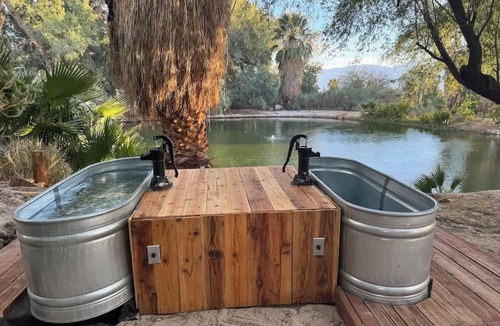 Desert Hot Springs Villa | Lockout The Oasis | Natural Mineral Hot Springs on 107 Acres
