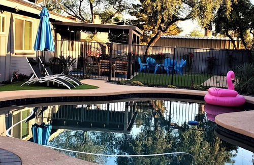 Melrose Meadows House | LUX Old Town Scottsdale, private pool hot tub bocce, Open play pickleball nearby