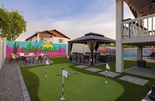Mesa House | Luxe Oasis! Heated Pool, Spa, Theater, Game room, Sauna & Gym!