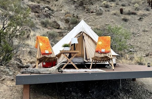 Nelson RV Rental | Luxurious and Comfy Bell Tent in the Stunning Nevada Desert