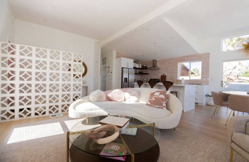 Chino Canyon Villa | Luxurious Barbie-Inspired Palm Springs Villa w/heated pool