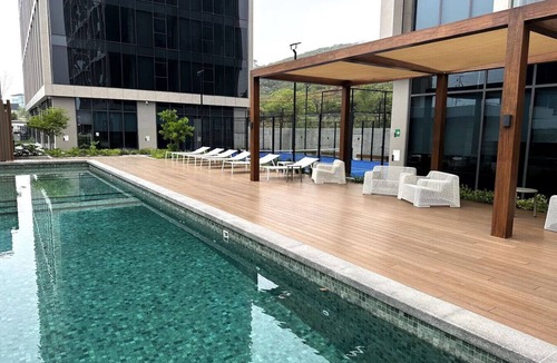 Nuevo Leon Apartment | Luxury 2BD&2Bath Next to Plaza Hospital Pool