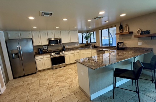 Cienega Springs House | Luxury Riverfront Home in Parker - Private Dock, Mini Pool & Game Room