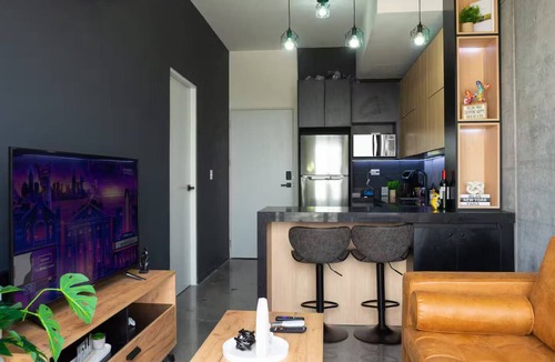 Monterrey Apartment | Modern & Stylish City Stay for 4 | Double Parking
