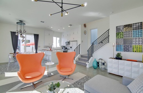 Chino Canyon House | Mountain-View Deck + Pool: Luxe Palm Springs Home