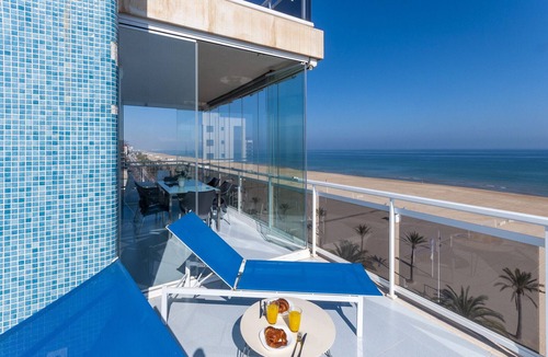 Grau i Platja Apartment | Oceanfront condo with amazing view in sunny terrace. - Only families