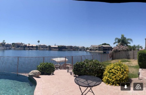 Arrowhead Lakes House | Paradise Lake with boat, fishing, infinity pool, water slide
