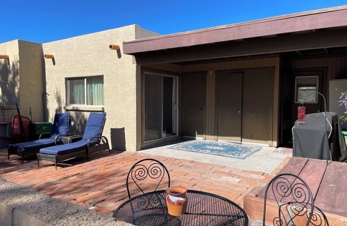 Desert Hills Estates House | Peaceful Desert Hills Retreat – Furnished 2BR with Mountain Views & Patio