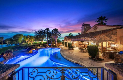 Indio House | Pickleball, Tennis, Golf, Private Lake, 100' Pool, Bocce, Theater, Game Room