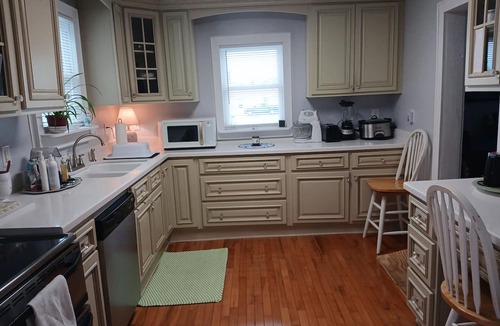 Pilot Mountain House | Pink Lady on Main, Downtown Pilot Mtn, business district. Pet Friendly.