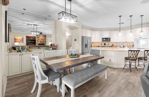 Palm Valley House | Pool & Spa Outdoor Fireplace BBQ Pool Table