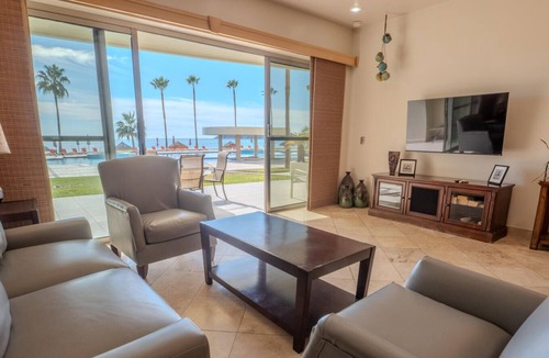 San Carlos Condo | Premier Playa Blanca Condo 103: 2 BR, 2BA, Beachfront,Ground Level,Hotel Service