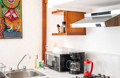 Downtown Cancun Condo | Private park-view terrace. 10 mins to the beach