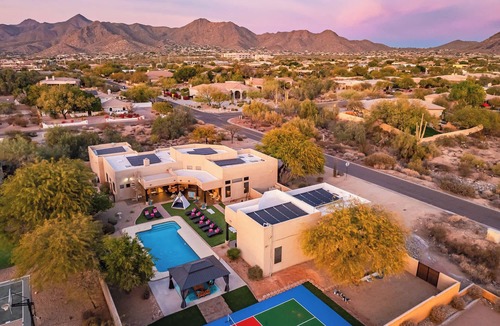 Central Scottsdale House | Private Pickleball Court Mountain Views Oasis
