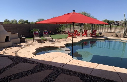 San Tan Valley House | Private Pool & Spa - Golf Course Views - 3BR Arizona Sunshine Getaway