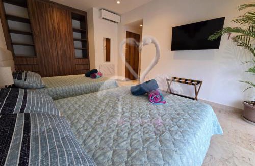 Puerto Morelos Apartment | Private Suite, Walk to the Beach, Oceanview Rooftop Pool, WiFi StarLink