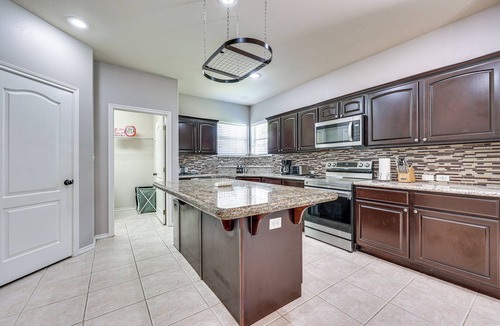 Palmhurst House | Private Theater & Pool: Spacious Mission Home