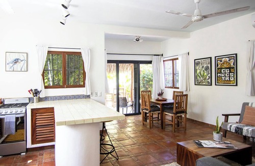 San Francisco Villa | Private, tranquil 2 b. Home just 3 blocks from main st. w/AMAZING roof palapa