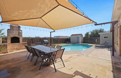 McAllen House | Relaxing Family Retreat with Private Pool, Grill, Game Room