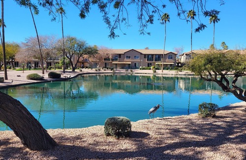 Superstition Lakes Condo | Resort look-Home feeling. Ground floor condo. Near pool/spa. Walk to dining/golf