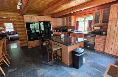 Libby House | Riverfront Log Home in Libby, Montana on the Kootenai River.